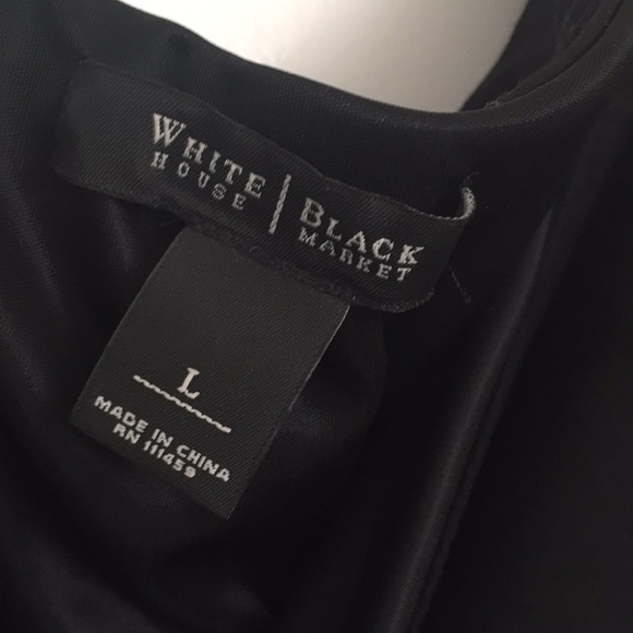 Dress - 95% Ray 5% spandex, black, White House BM. - Picture 4 of 5